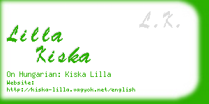 lilla kiska business card